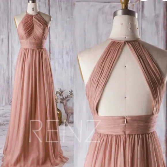 princess polly baby blue dress Dusty Rose Bridesmaid main image 1